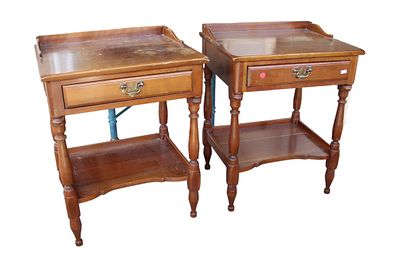 Pair of Vintage Monitor Furniture Stands. Pair of vintage Monitor Furniture one drawer stands