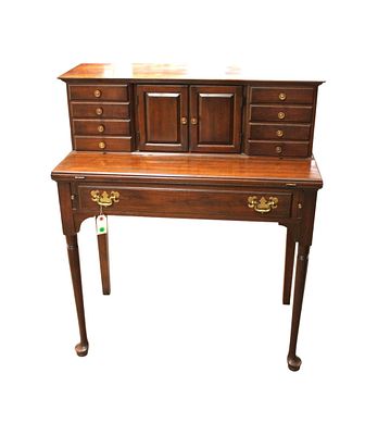 Vintage solid cherry flip front ladies writing desk attr. Pennsylvanai Furniture. Vintage solid 