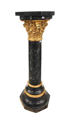 Awesome Vintage marble and bronze pedestal, structurally sound and in good condition with no 