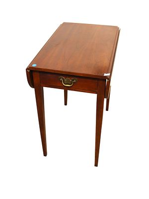 Henkel Harris solid cherry drop leaf Pembroke table, structurally sound and in good condition
