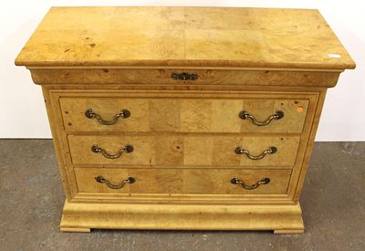 Beautiful Henredon Charles X Maple Chest. Beautiful Henredon Charles X burl maple 4 drawer chest