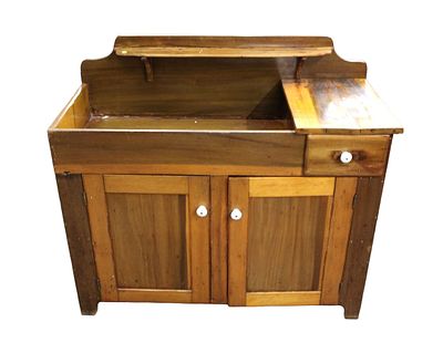 Antique country dry sink 2 door 1 drawer, in good condition, structurally sound, in the mixed