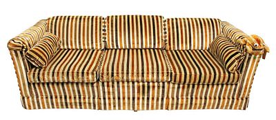 Cool mid century retro 3 cushion even arm sofa by Pittsburgh Chair Company with original