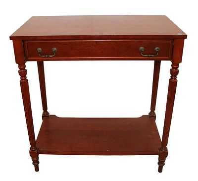 Mahogany 1 drawer console table by Bombay approx. 32" w x 18" d x 33" h