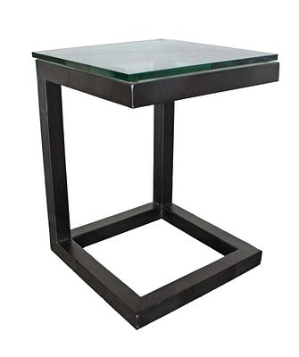 Ultra modern heavy glass table tubular metal table. Ultra modern heavy glass top tubular metal
