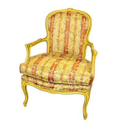 Cowen Decorations Interior Designers upholstered back arm chair approx. 28" w x 30" d x 38" h