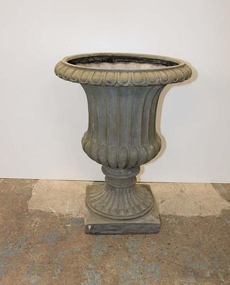 Composite garden urn approx. 18" diameter x 24" h