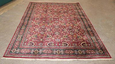 Vintage hand made Karastan Williamsburg Collection Rug approx. 8' 2" x 11' 7"