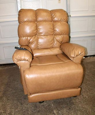 Working Like New First Street Perfect Lift and Massaging Chair in the leather style material