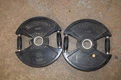 Pair of Hampton 35lbs Olympic plates