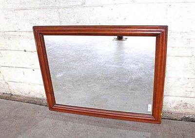 Cherry decorator mirror approx. 42" w x 34" h Condition: message or call with additional