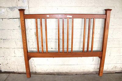 Mission oak style arts and craft style headboard. Mission oak style Arts and Crafts style queen
