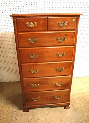 Quality bench made solid walnut lingerie chest. Quality bench made by JC Horst solid walnut 7