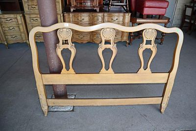 Vintage Vanleigh walnut headboard only full size. Vintage Vanleigh distressed walnut finish full