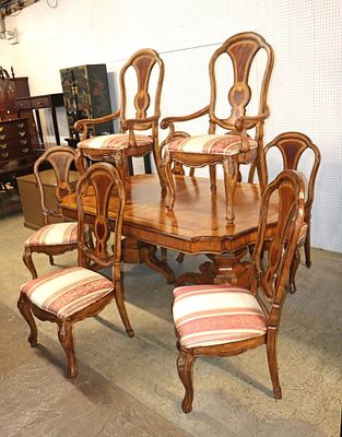 BEAUTIFUL Drexel Heritage 9pc dining room set. BEAUTIFUL Drexel Heritage 9pc dining room table