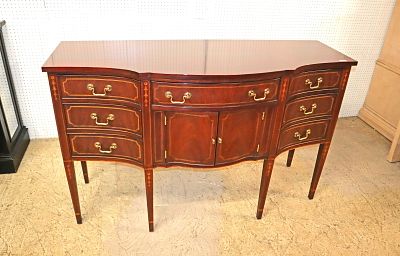 Henkel Harris solid mahogany brandy board. Henkel Harris solid mahogany 5 drawer 2 door brandy