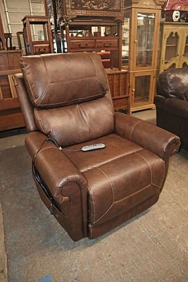 Working Moto Motion power leather lift chair approx. 38" w x 40" d x 45" h