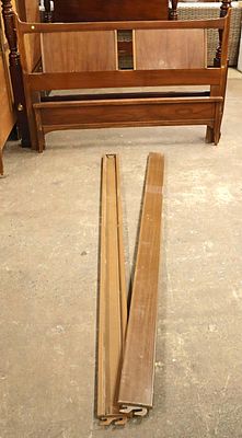Kent Coffey mcm full size bed with rails. Kent Coffey Town House Series mid century modern 