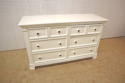 Like new Baby Cache 6 drawer chest with easy close drawers approx. 54" w x 18" d x 35" h