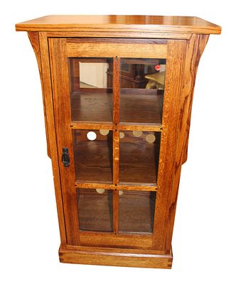 Restoration Hardware mission oak bookcase cabinet. Restoration Hardware mission oak 6 pane 1 