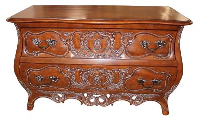 Century country french mahogany bombay chest. Century country french style solid mahogany bombay 