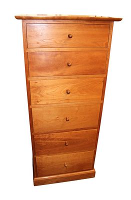 Stickley solid cherry 6 drawer lingerie chest, structurally sound and in good condition