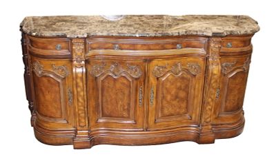 Impressive Collezione Europa marble top buffet. Impressive Collezione Europa marble top 3 drawer