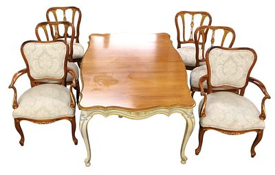Vtg Union National country Fr. 7pc dining set. Vintage Union National country French 7 piece