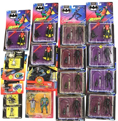 18 Batman Action Figures in original packaging. Condition: Please read all auction terms and 