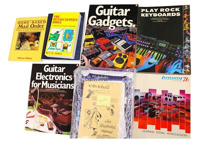 Selection ephemera: manuals, ludwig, gadgets. Selection of ephemera: manuals, ludwig, keyboard 