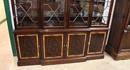Beautiful Stickley china cabinet with fitted interior. Beautiful Stickley 2 piece burl mahogany Image - 1