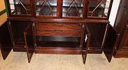 Beautiful Stickley china cabinet with fitted interior. Beautiful Stickley 2 piece burl mahogany Image - 3