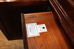 Beautiful Stickley china cabinet with fitted interior. Beautiful Stickley 2 piece burl mahogany Image - 4