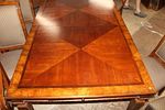 Ethan Allen 9pc burl mahogany & banded dining set. Ethan Allen 9 piece burl mahogany and banded Image - 5