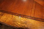 Ethan Allen 9pc burl mahogany & banded dining set. Ethan Allen 9 piece burl mahogany and banded Image - 6
