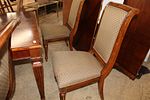 Ethan Allen 9pc burl mahogany & banded dining set. Ethan Allen 9 piece burl mahogany and banded Image - 8