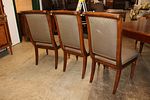 Ethan Allen 9pc burl mahogany & banded dining set. Ethan Allen 9 piece burl mahogany and banded Image - 9