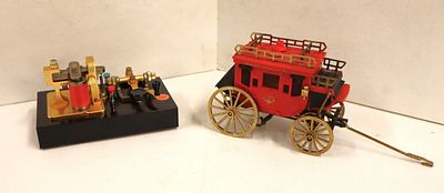 Stage coach and Telegraph by Waco radios, working. 2 vintage working radios: Stage coach and 