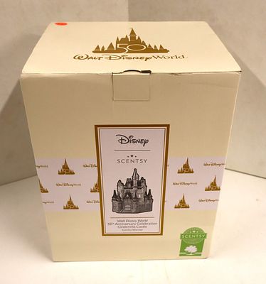 50th Anniv Cinderellas Castle Scentsy Warmer, new. Walt Disney World 50th Anniversary 