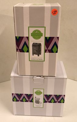 2 New Holiday Scentsy Warmers in boxes. 2 piece lot: Authentic Scentsy Warmers Home Collection 