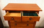 Stickley Harvey Ellis beautiful rare model 6 over 3 drawers high chest in the tiger maple and Image - 1