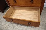 Stickley Harvey Ellis beautiful rare model 6 over 3 drawers high chest in the tiger maple and Image - 7