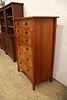 Stickley Harvey Ellis beautiful rare model 6 over 3 drawers high chest in the tiger maple and Image - 8