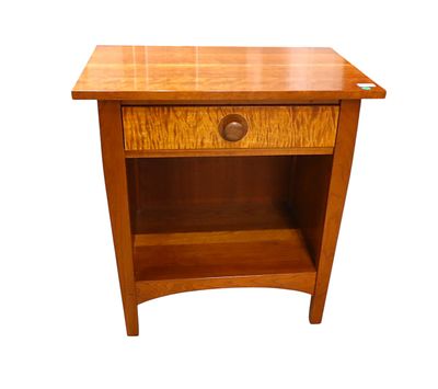 Stickley Harvey Ellis tiger maple nightstand. Stickley tiger maple and solid cherry night stand 