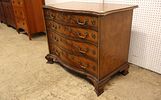 RARE Baker Furn. serpentine elaborate chest Rogers. RARE Baker Furniture 4 drawer serpentine Image - 10