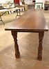 Impressive quality solid oak large sofa console table, original finish, structurally sound and Image - 4