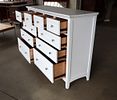 Contemporary country style white painted 10 drawer low chest, original finish, structurally Image - 3