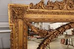 Beautiful Windsor Art & Mirror Co. USA french style shell carved ornate decorator mirror in Image - 1
