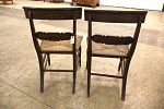 Pair of antique stenciled rush bottom chairs, structurally sound repaired stretcher. 33"h x Image - 6