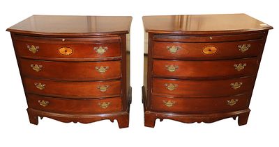 Pair Lexington Palmer Home Coll. over-sized nightstands. Pair of Lexington Palmer Home 